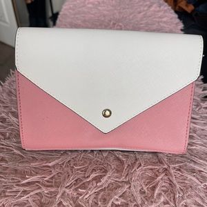 White and pink purse